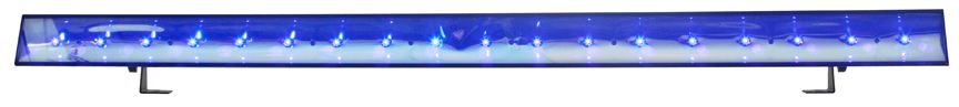 Adj eco bar uv dmx barra led de luz ultravioleta o luz negra con dmx, 18 leds de 3w